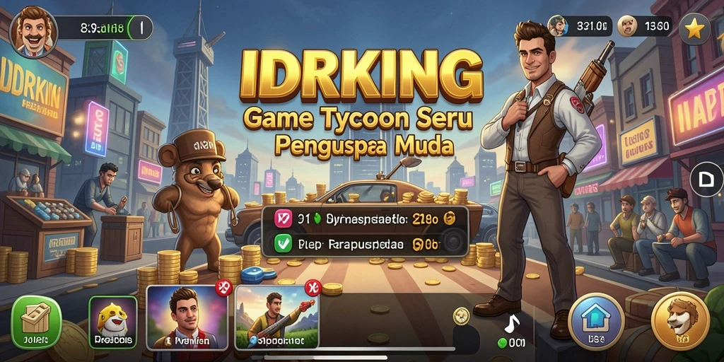 Tangkapan layar IDRKING menampilkan suasana permainan Tycoon yang menarik.