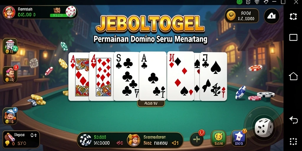 Tangkapan layar JEBOLTOGEL menampilkan keseruan permainan Domino.