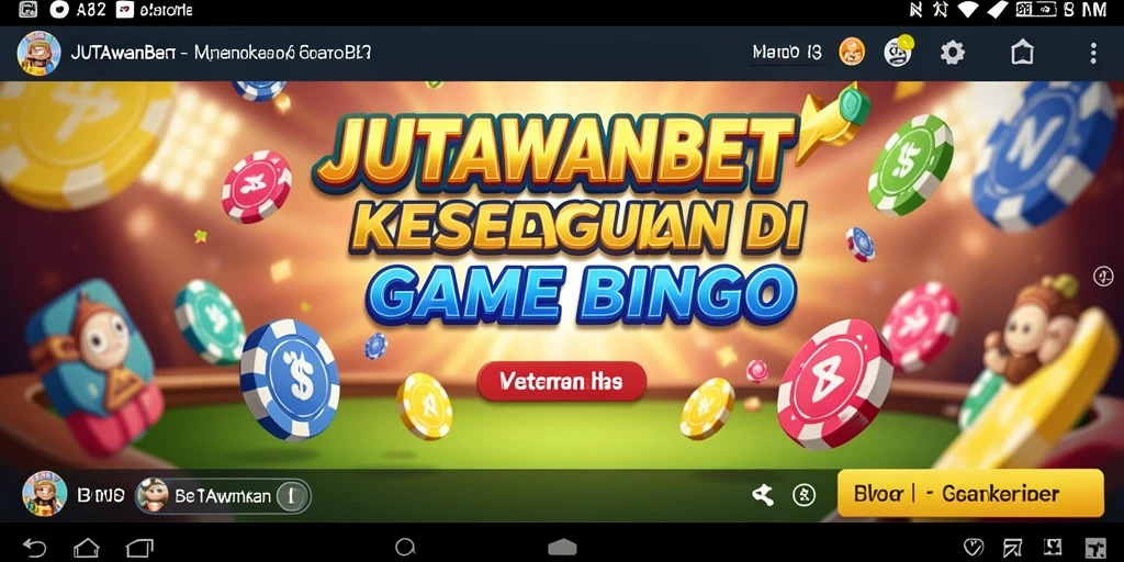 Screenshot gameplay JUTAWANBET menampilkan momen seru permainan Bingo.