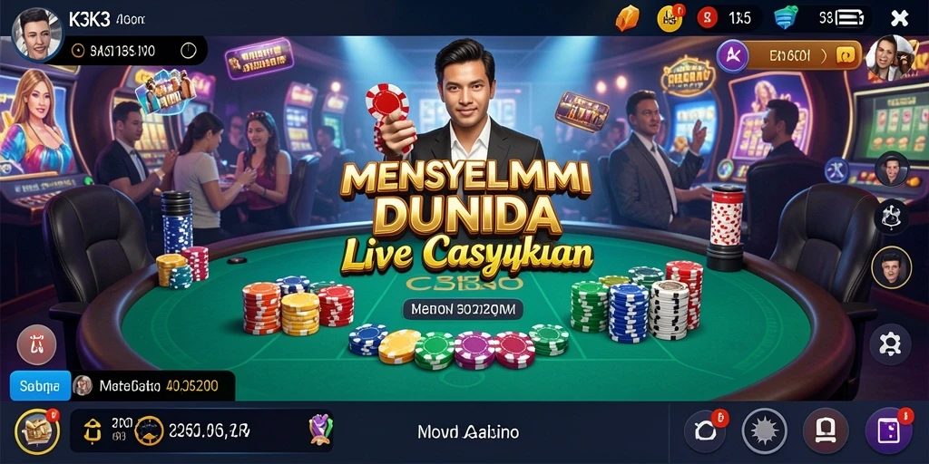 Gameplay Live Casino K3K3 yang menarik dan interaktif.