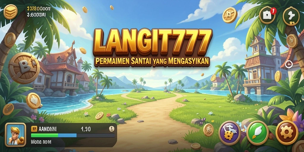 Tangkapan layar menunjukkan momen mendebarkan dalam gameplay LANGIT777.