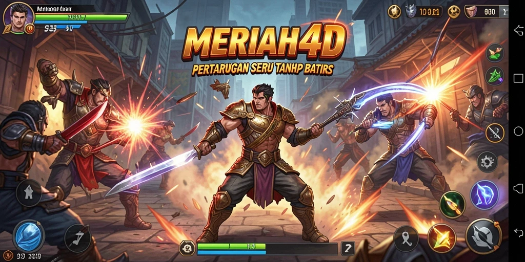 Tampilan gameplay seru dalam pertarungan MERIAH4D.