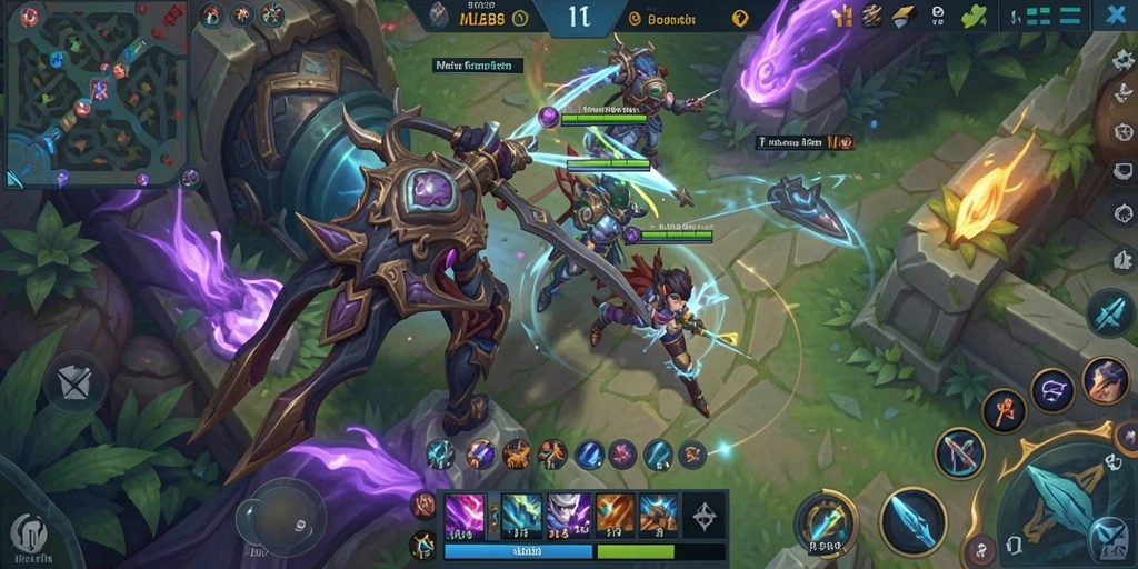Tangkapan layar gameplay <strong>MLBB8</strong> yang menampilkan aksi pertarungan yang mendebarkan.