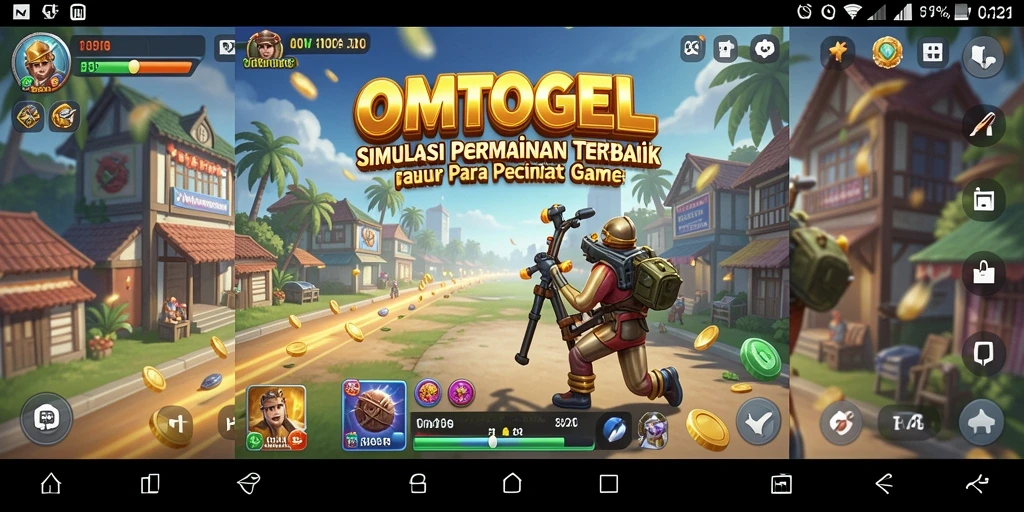 Screenshot utama OMTOGEL menampilkan gameplay Simulation yang seru dan interaktif.