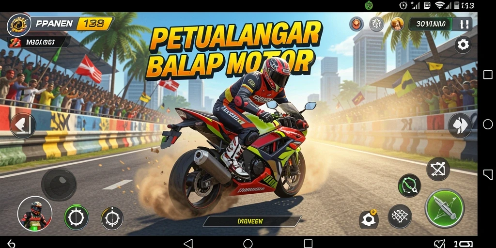 Gameplay seru dari PANEN138 dengan balapan mendebarkan.
