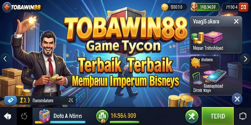 Gameplay TOBAWIN88 menampilkan saat-saat menegangkan dalam membangun bisnis.